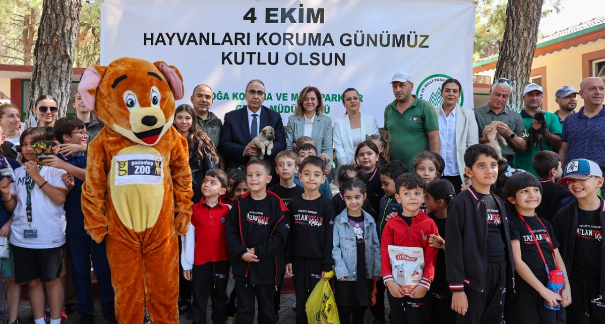 Gaziantep'te 4 Ekim Dünya Hayvanları Koruma Günü Bir Etkinlikle Kutlandı