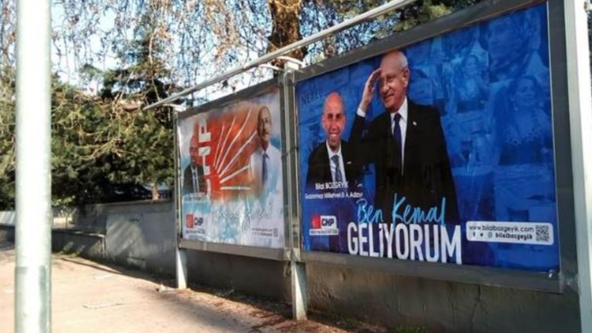 Bozgeyik, Gaziantep'i CHP afişleriyle donattı...
