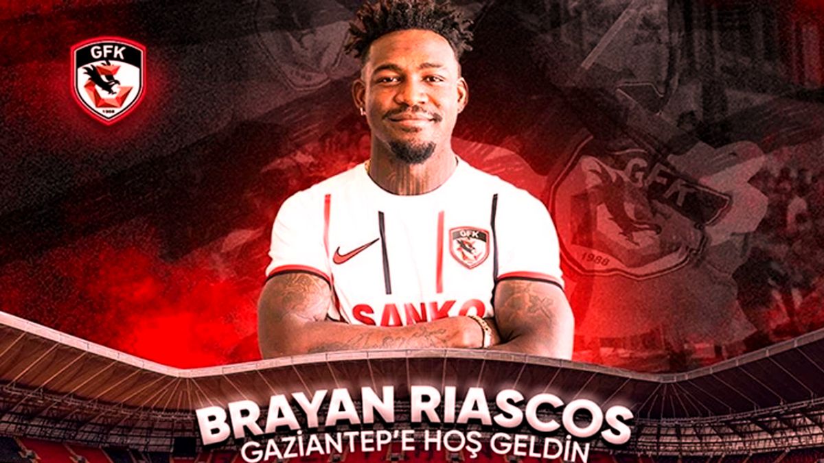 Kolombiyalı forvet oyuncusu Brayan Riascos Gaziantep FK'da