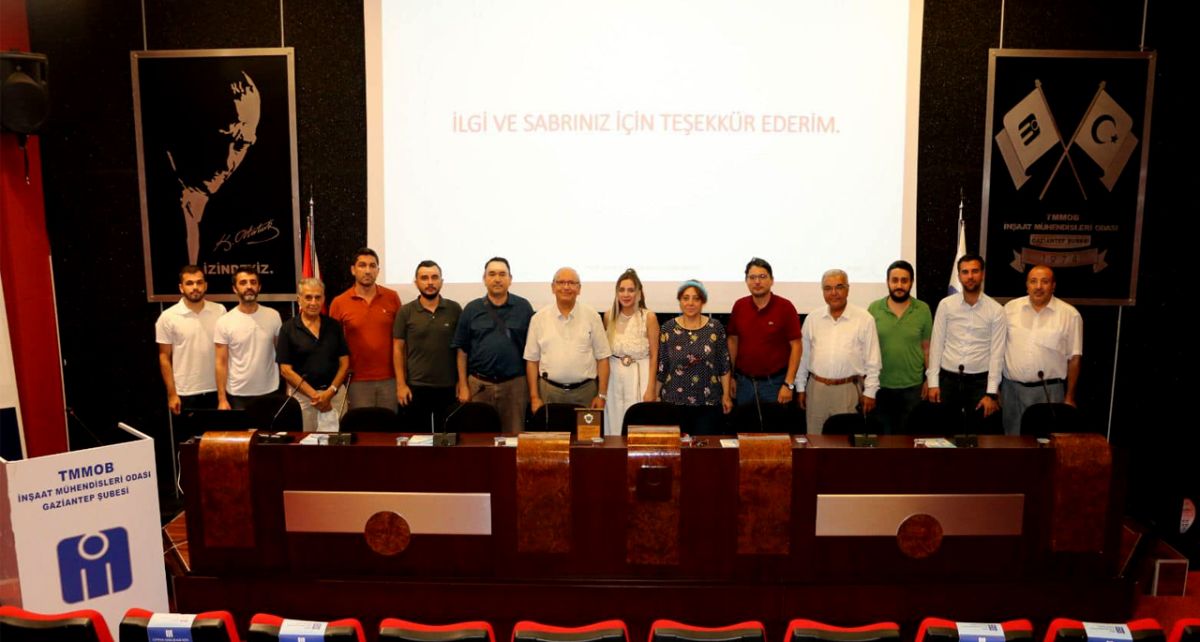 Gaziantep İnşaat Mühendisleri Odası’ndan Deprem Eğitimi