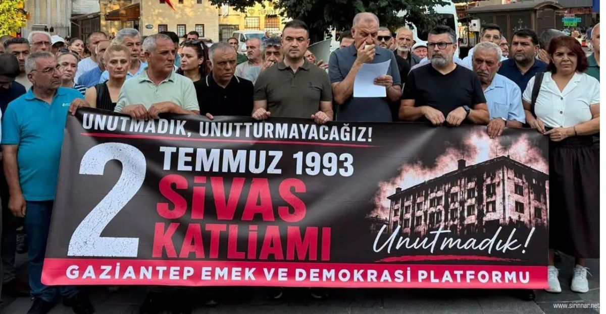 Gaziantep’te Sivas Katliamı Anması: 'Adalet ve Eşit Yurttaşlık İstiyoruz'