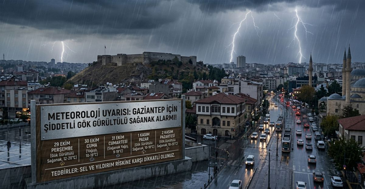 Gaziantep’te Hafta Sonu Yağış Var: İşte 5 Günlük Tahmin