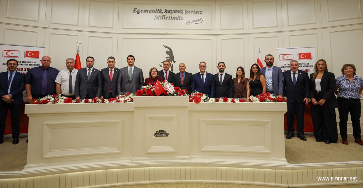 Gaziantep ile Gazimağusa 'Kardeş Şehir' Oldu