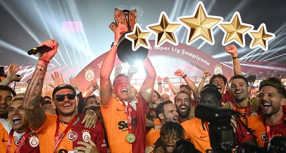 Galatasaray, Süper Lig Tarihine Geçti: 5. Yıldızın Sahibi Oldu!