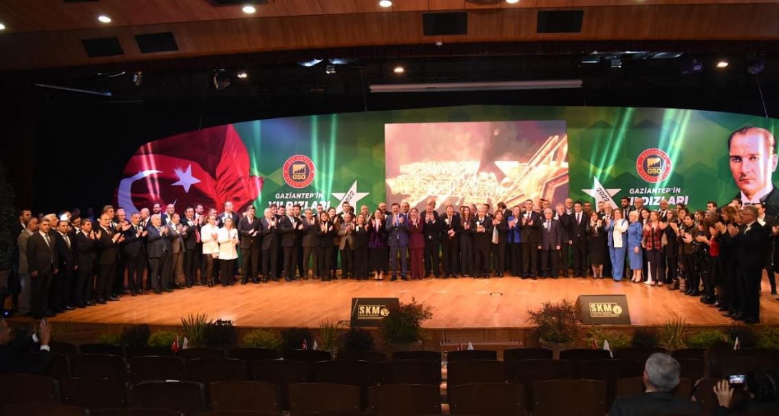 2022 Gaziantep'in Yıldızları Ödül Töreni Gerçekleştirildi