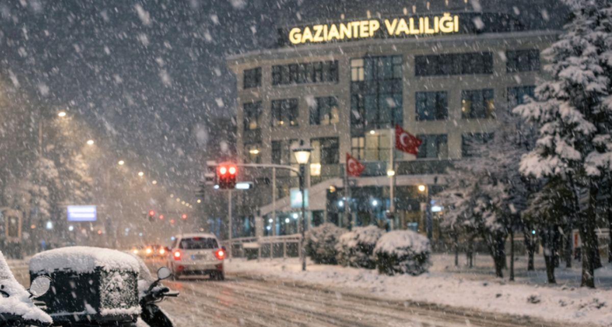 Gaziantep’te Yoğun Kar Yağışı ve Buzlanma Uyarısı