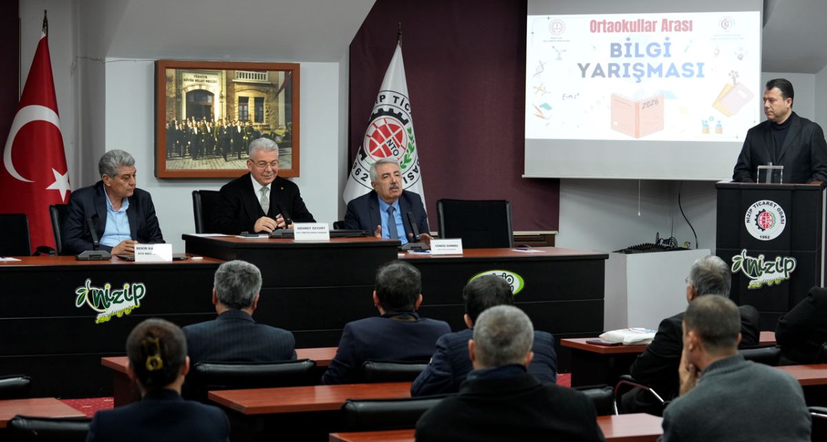 NTO'da 19. Ortaokullar Arası Bilgi Yarışması Kura Çekimi Yapıldı