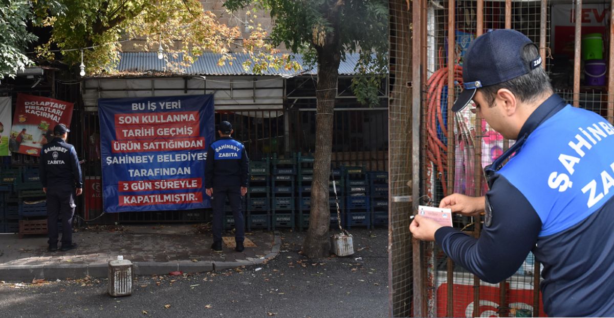 Şahinbey’de Tarihi Geçmiş Ürün Satan Marketlere Kapatma Cezası