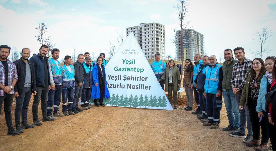 Yeşil Gaziantep Projesi, kapsamında 5 Bin Metrekarelik Alan Ağaçlandırıldı