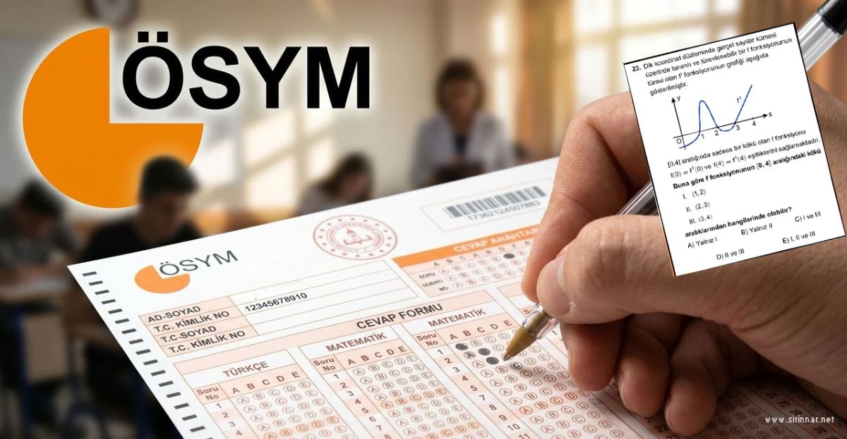 ÖSYM'den Açıklama; YKS'de 2 Soru İptal Edildi