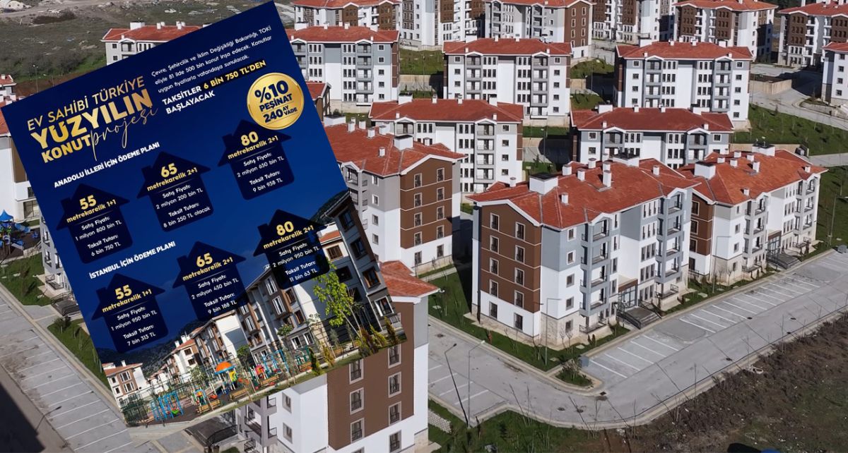 Yüzyılın Konut Projesi'nde Fiyat ve Taksitler Belli Oldu