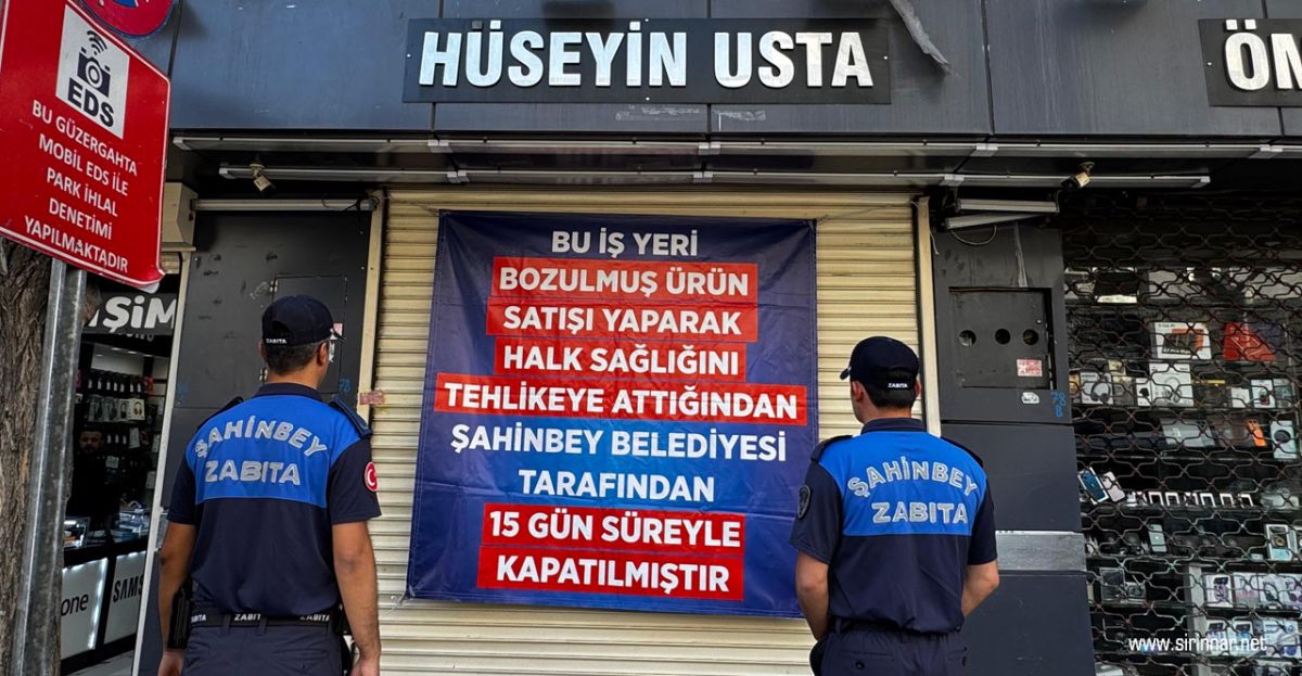 Şahinbey'de Gıda Denetiminde Sert Yaptırım: Bozuk Döner Satan İşletmeye 15 Gün Kapatma