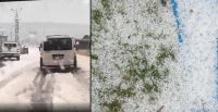 Fırtına ve Sağanak Sonrası Gaziantep’te Dolu Yağdı