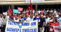 Gaziantep'te Memurlar Maaş Zamlarını Protesto İçin İş Bıraktı