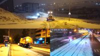 Gaziantep'te karla mücadele çalışmaları