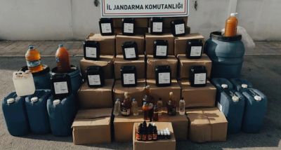 Jandarma’dan Sahte Alkol Operasyonu: 40 Bin Litre Ele Geçirildi