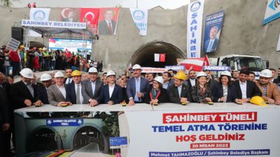 Gaziantep'te dev tünel projesinin temeli atıldı