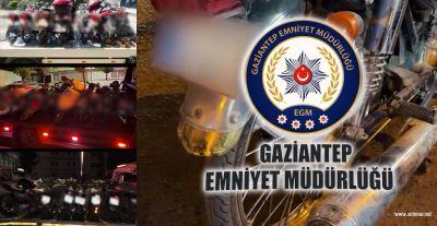 Gaziantep’te Motosiklet Denetimleri: 876 Sürücüye 11,6 Milyon Lira Ceza