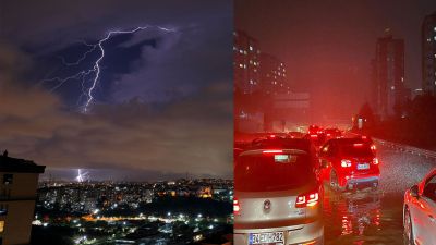 İstanbul'u sağanak vurdu: 3 aylık yağış 2 saatte yağdı