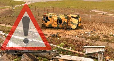 Gaziantep'te Askeri Araç Şarampole Devrildi: 10 Asker Yaralandı