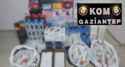Gaziantep'te Kaçakçılık Operasyonu: 1,3 Milyon TL Değerinde Elektronik Eşya Yakalandı