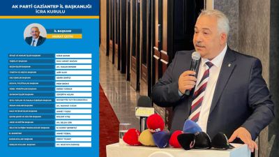 Gaziantep Ak Parti İl Yönetim Kurul Listesi belli oldu!