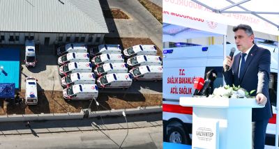 Sağlık Bakanlığı Tarafından Gaziantep’e 16 Yeni Ambulans