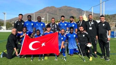 Şahinbey Belediyespor, Avrupa Ampute Futbol Şampiyonlar Ligi’nde şampiyon oldu