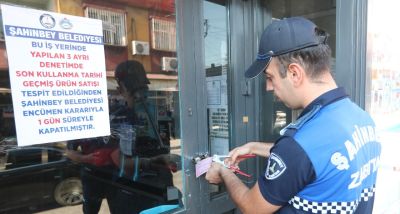 Şahinbey Belediyesi Zincir Market Şubesini Kapattı