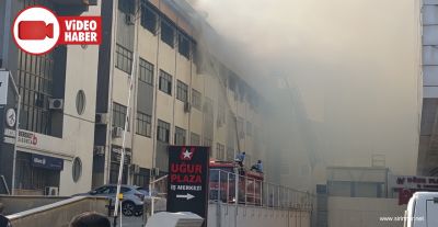 Gaziantep'te Alevler Gökyüzüne Yükseldi, İş Merkezindeki Yangın Korkuttu