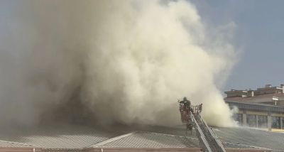 Gaziantep’te Lise Atölyesinde Korkutan Yangın