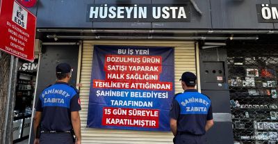 Şahinbey'de Gıda Denetiminde Sert Yaptırım: Bozuk Döner Satan İşletmeye 15 Gün Kapatma