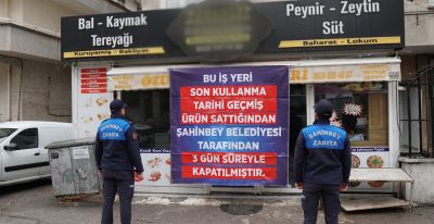 Şahinbey Belediyesi’nden Gıda Denetimleri: Son Kullanma Tarihi Geçen Ürün Satan 2 İşyerine 3 Gün Kapatma